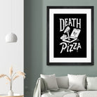 Death by Pizza by Tatak Waskitho on GIANT ART - black typography