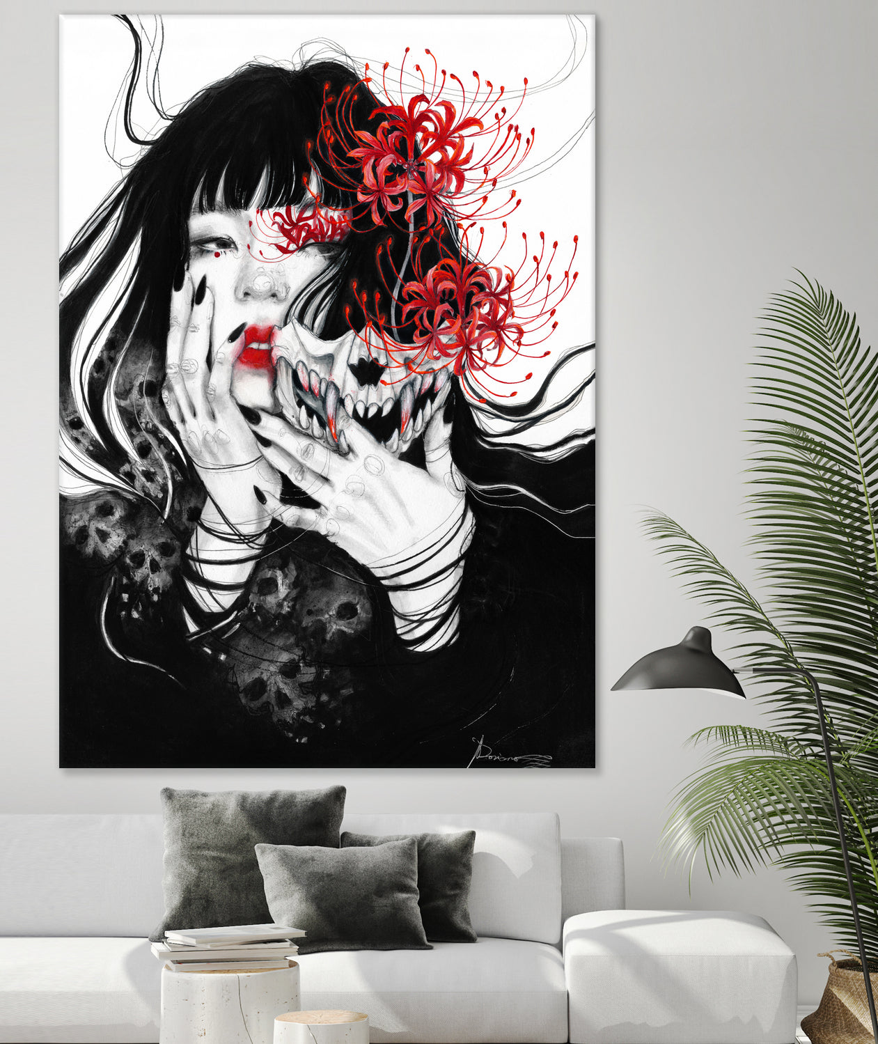 Hell Girl by Doriana Popa on GIANT ART - black mixed media