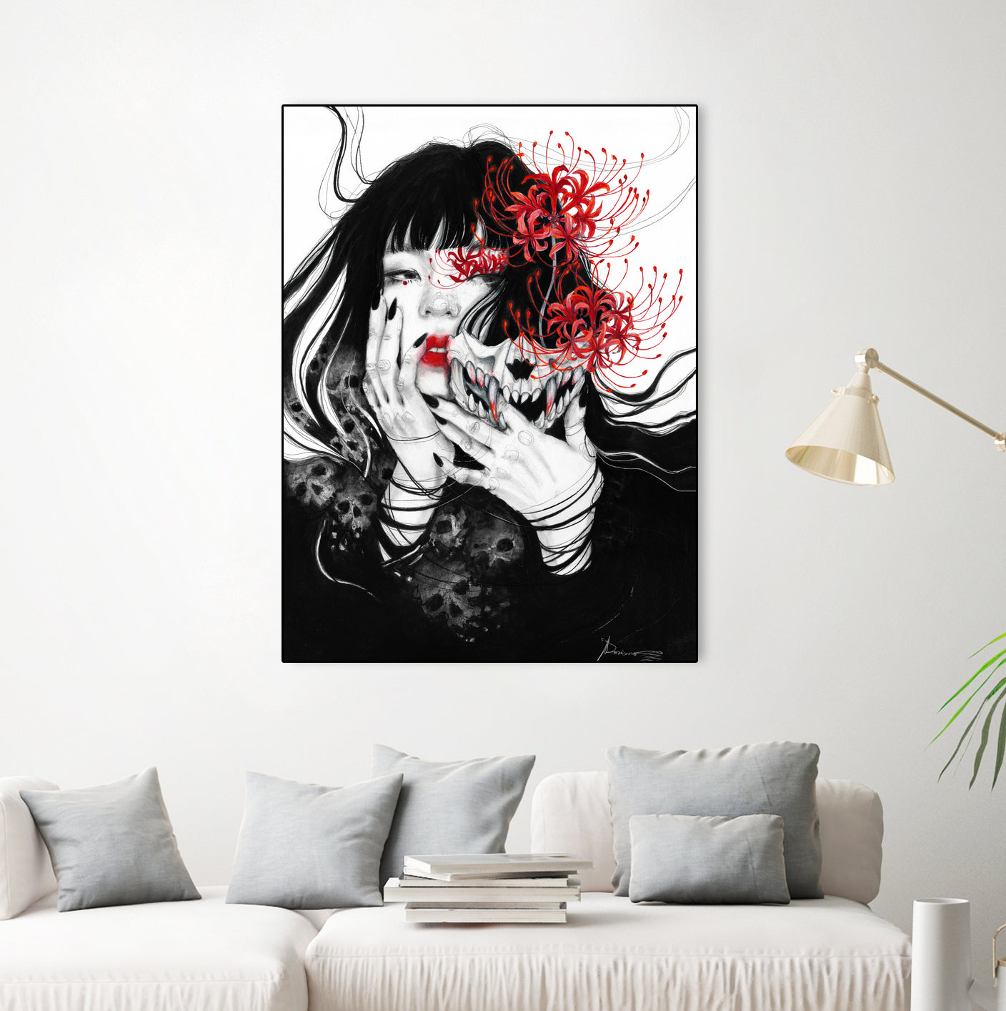 Hell Girl by Doriana Popa on GIANT ART - black mixed media