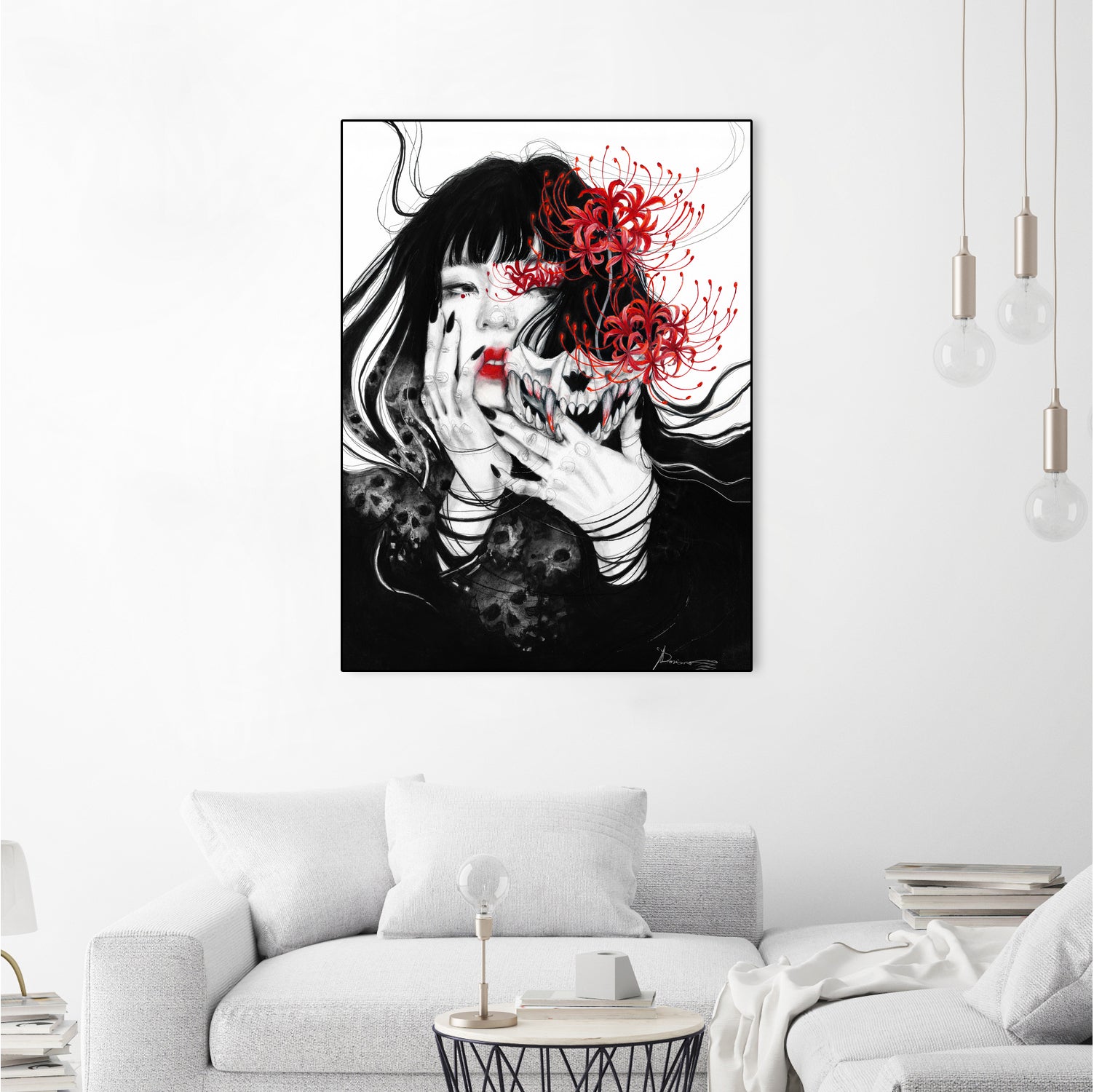 Hell Girl by Doriana Popa on GIANT ART - black mixed media