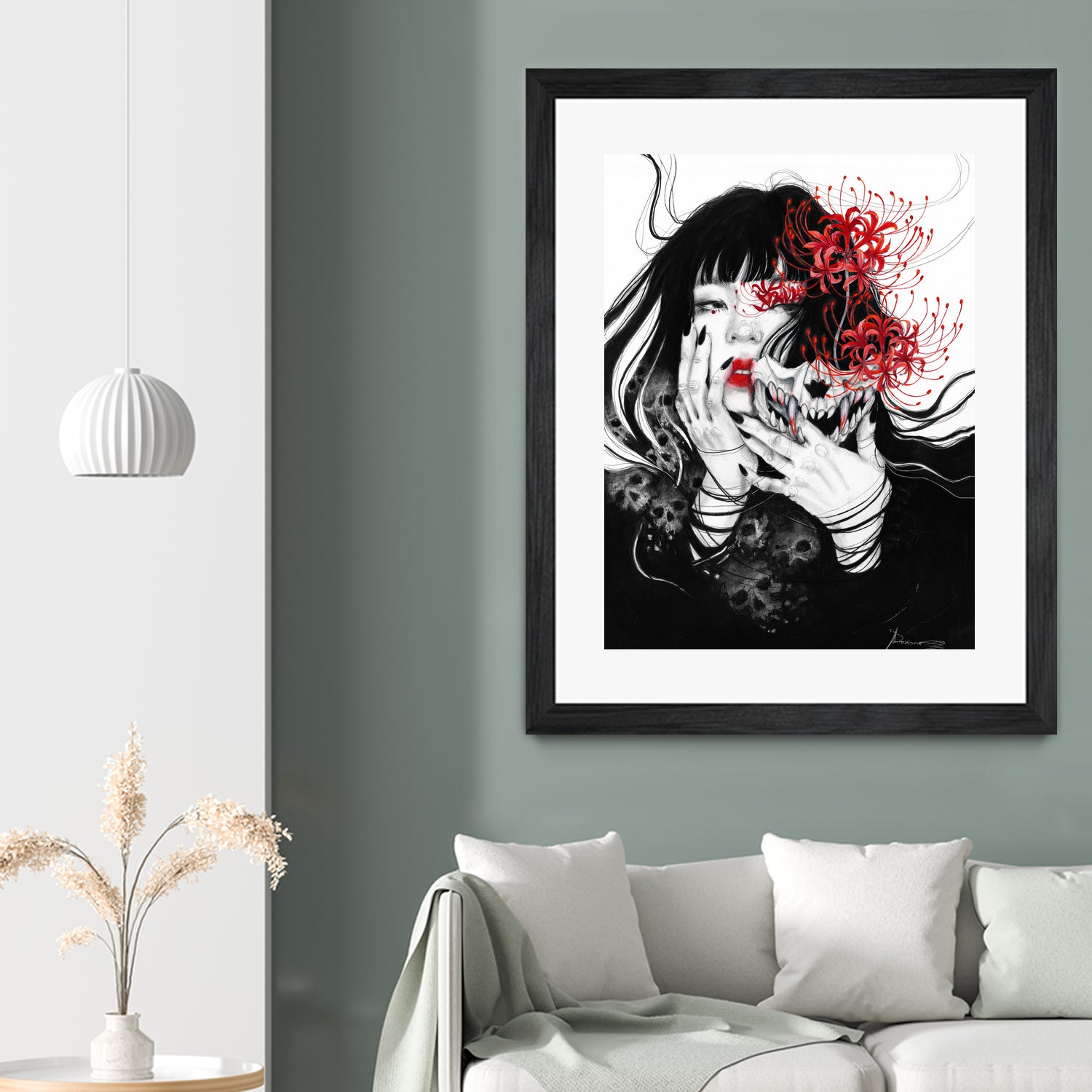 Hell Girl by Doriana Popa on GIANT ART - black mixed media