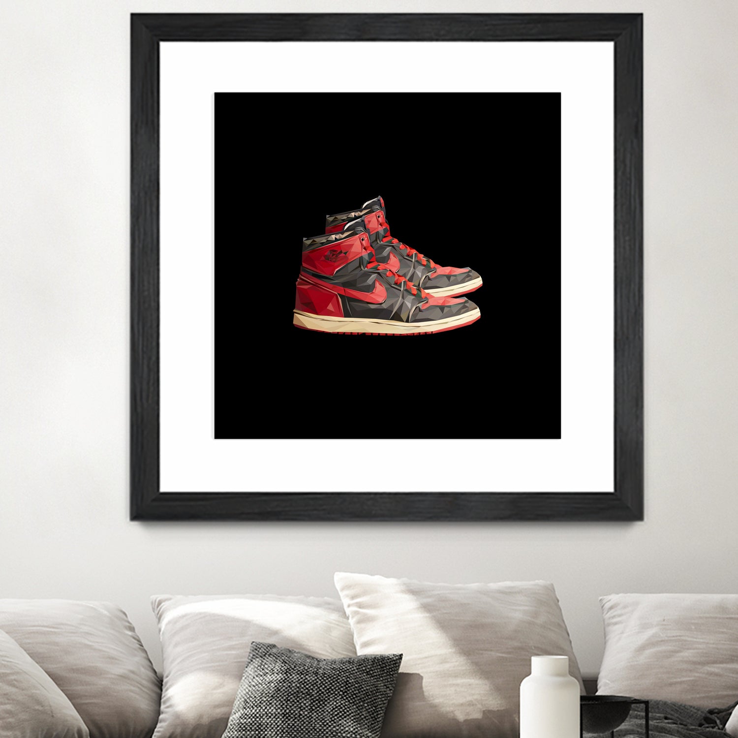 Sneaker hype beast air jordan 1 retro by M Maisur Amin on GIANT ART - black vector illustration