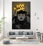 Rihanna by Octavian Mihai Mielu on GIANT ART - yellow digital drawing