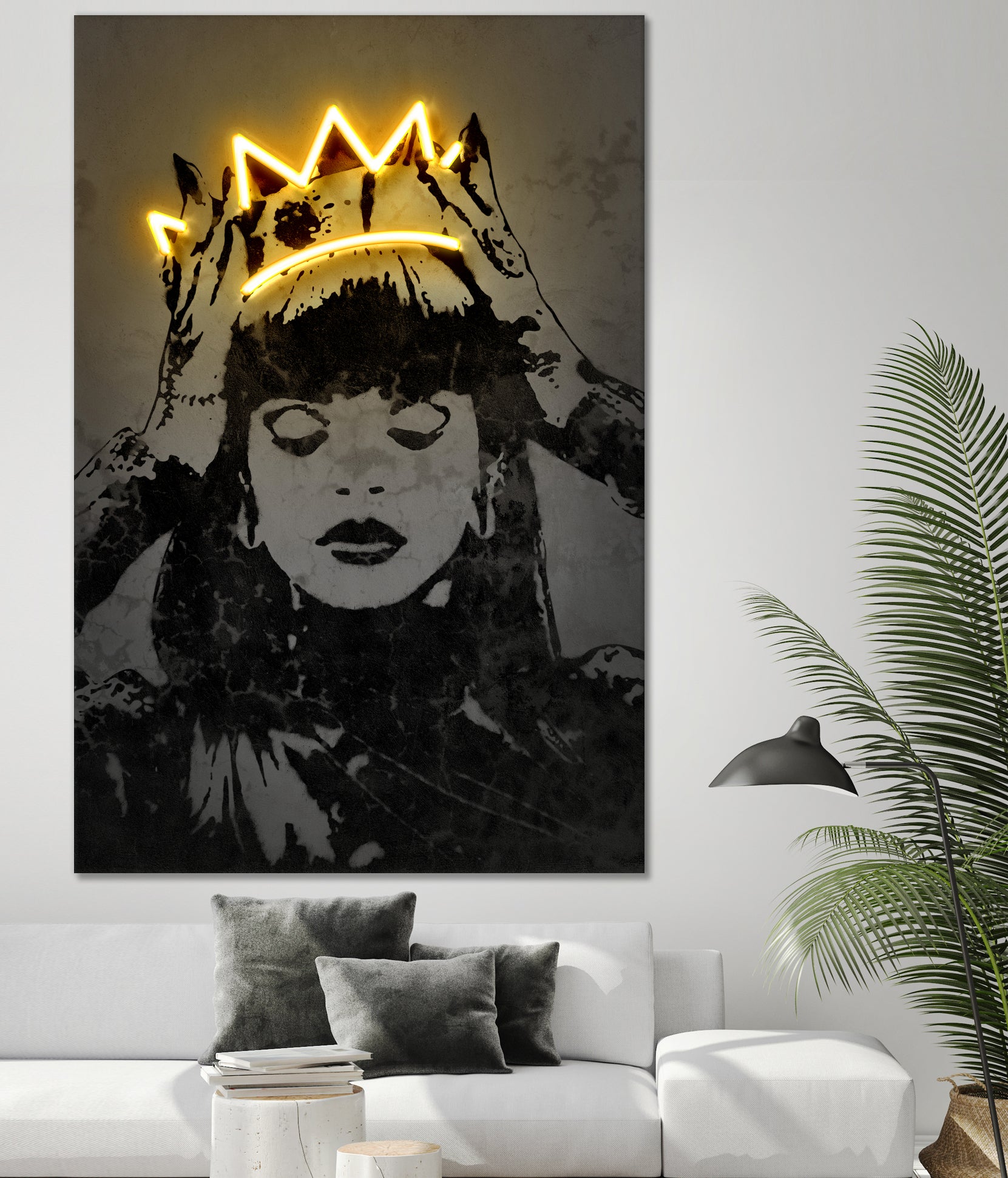 Rihanna by Octavian Mihai Mielu on GIANT ART - yellow digital drawing