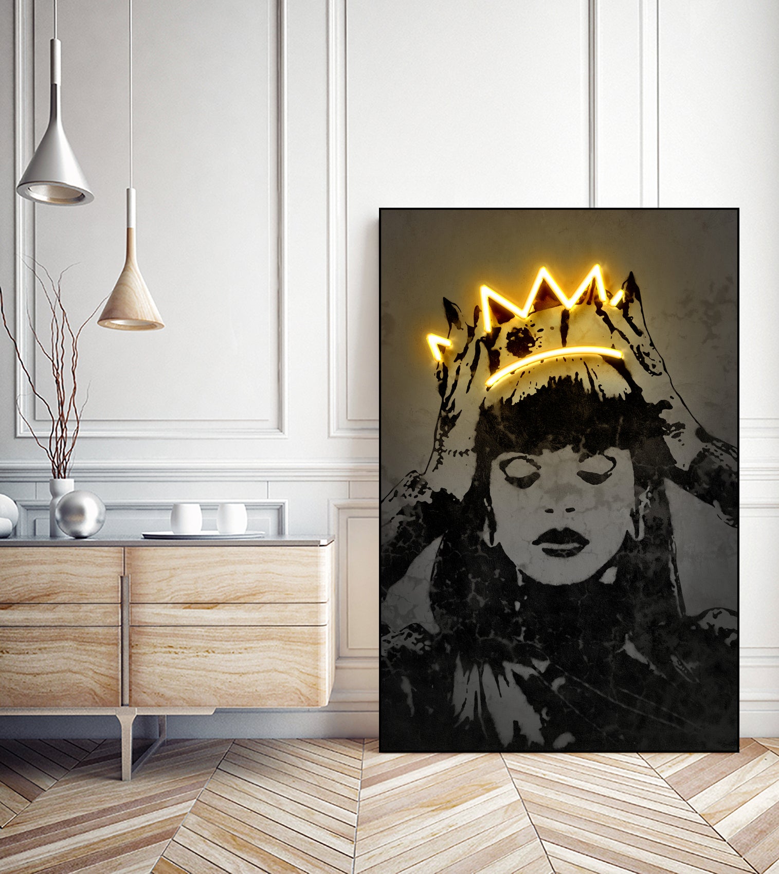 Rihanna by Octavian Mihai Mielu on GIANT ART - yellow digital drawing