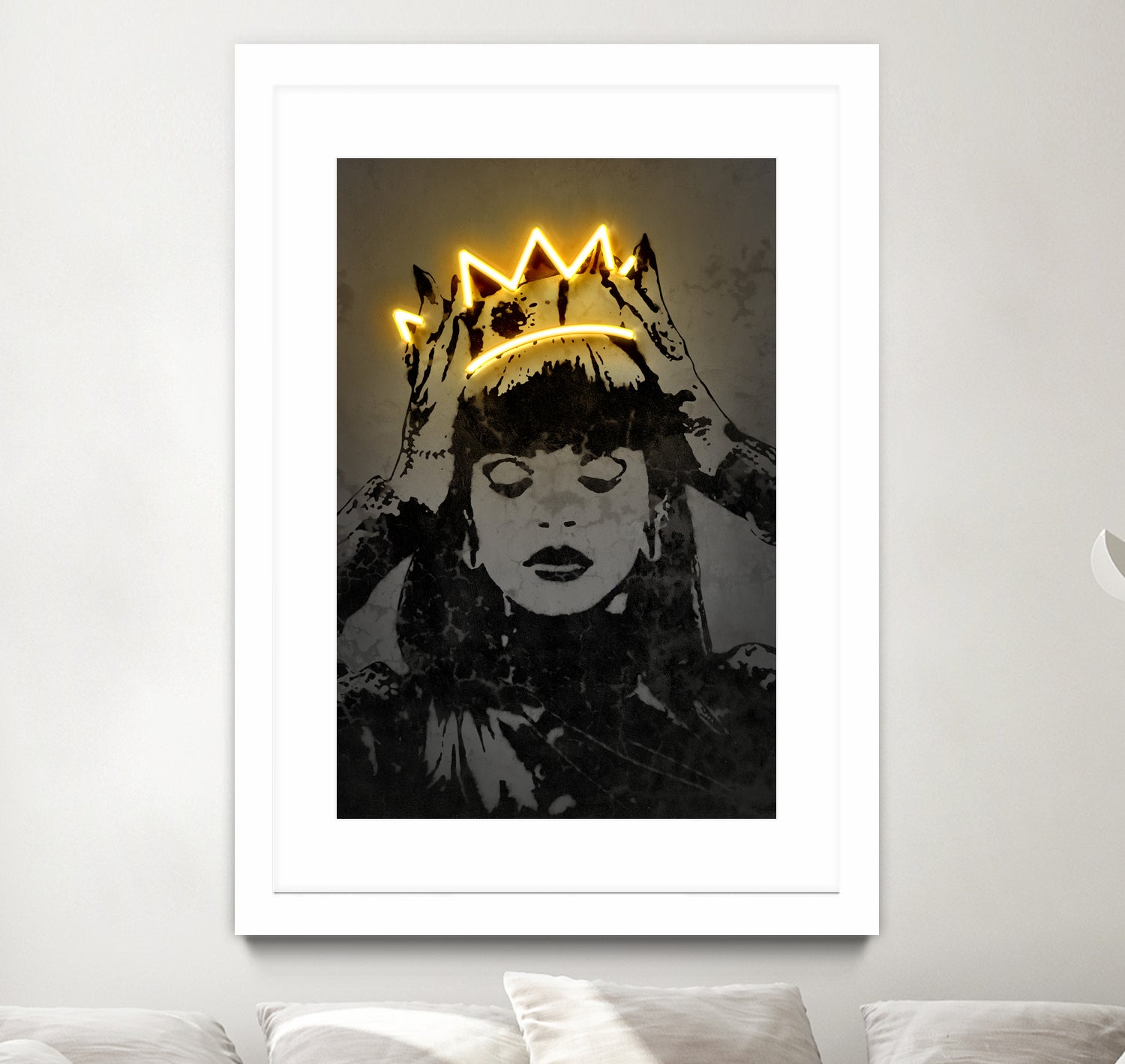 Rihanna by Octavian Mihai Mielu on GIANT ART - yellow digital drawing