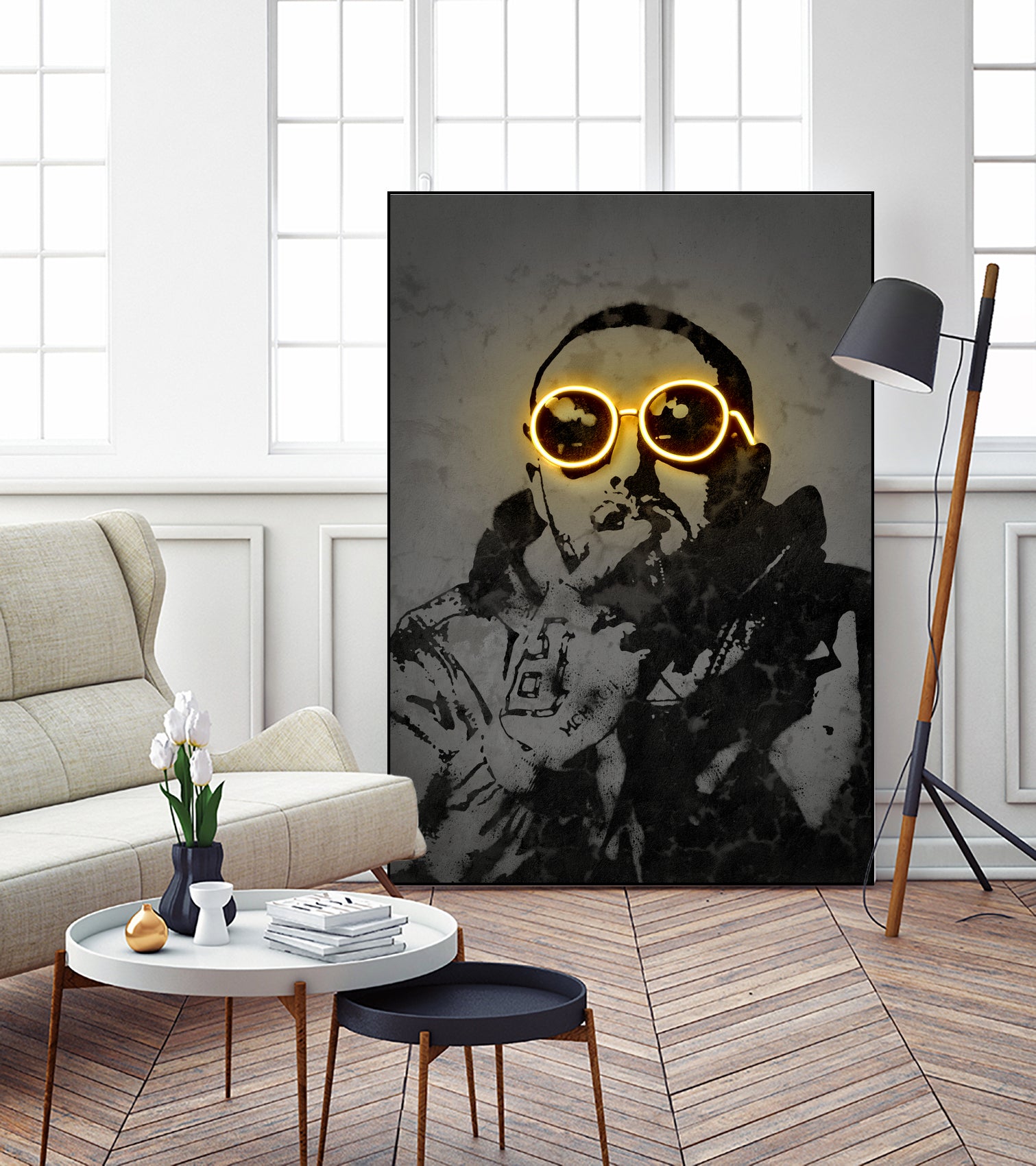 Mac Miller by Octavian Mihai Mielu on GIANT ART - yellow digital drawing