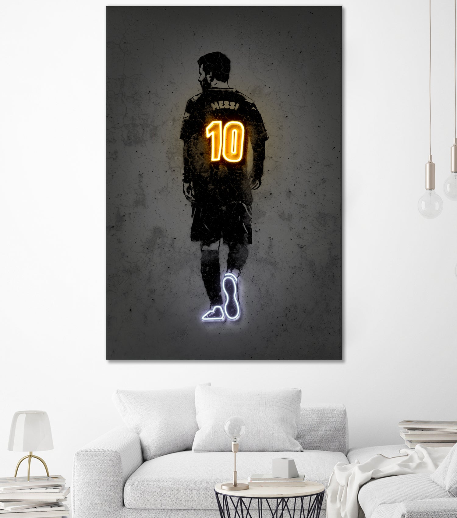 Messi by Octavian Mihai Mielu on GIANT ART - yellow digital drawing