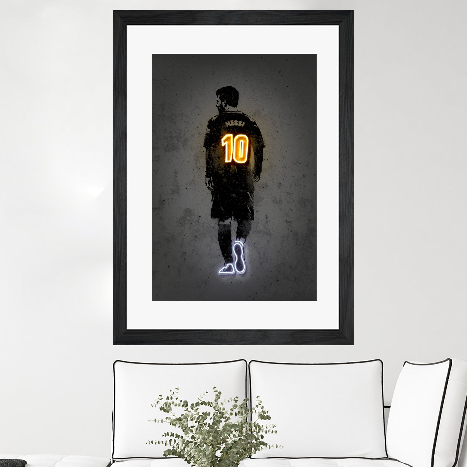 Messi by Octavian Mihai Mielu on GIANT ART - yellow digital drawing