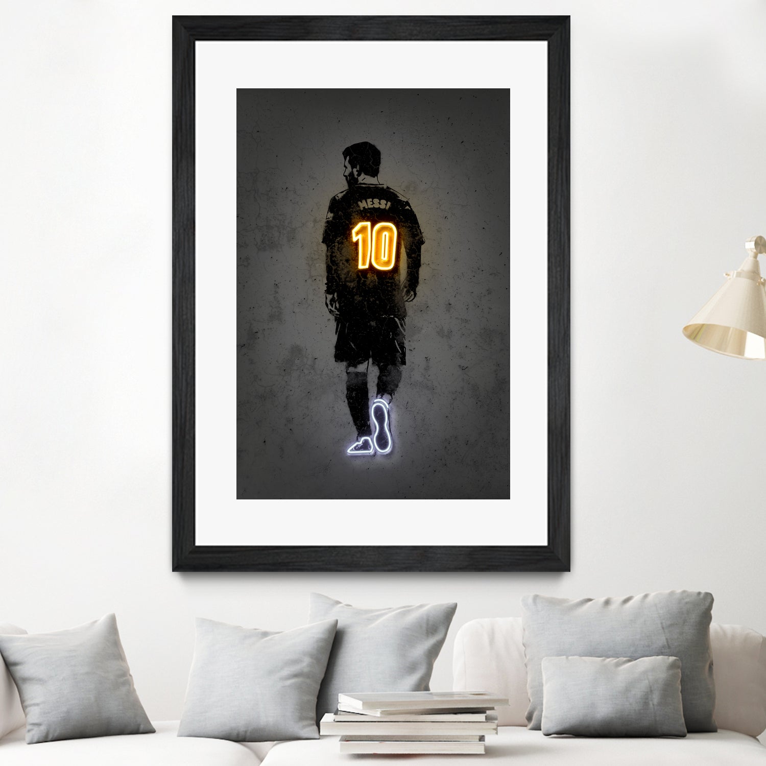 Messi by Octavian Mihai Mielu on GIANT ART - yellow digital drawing