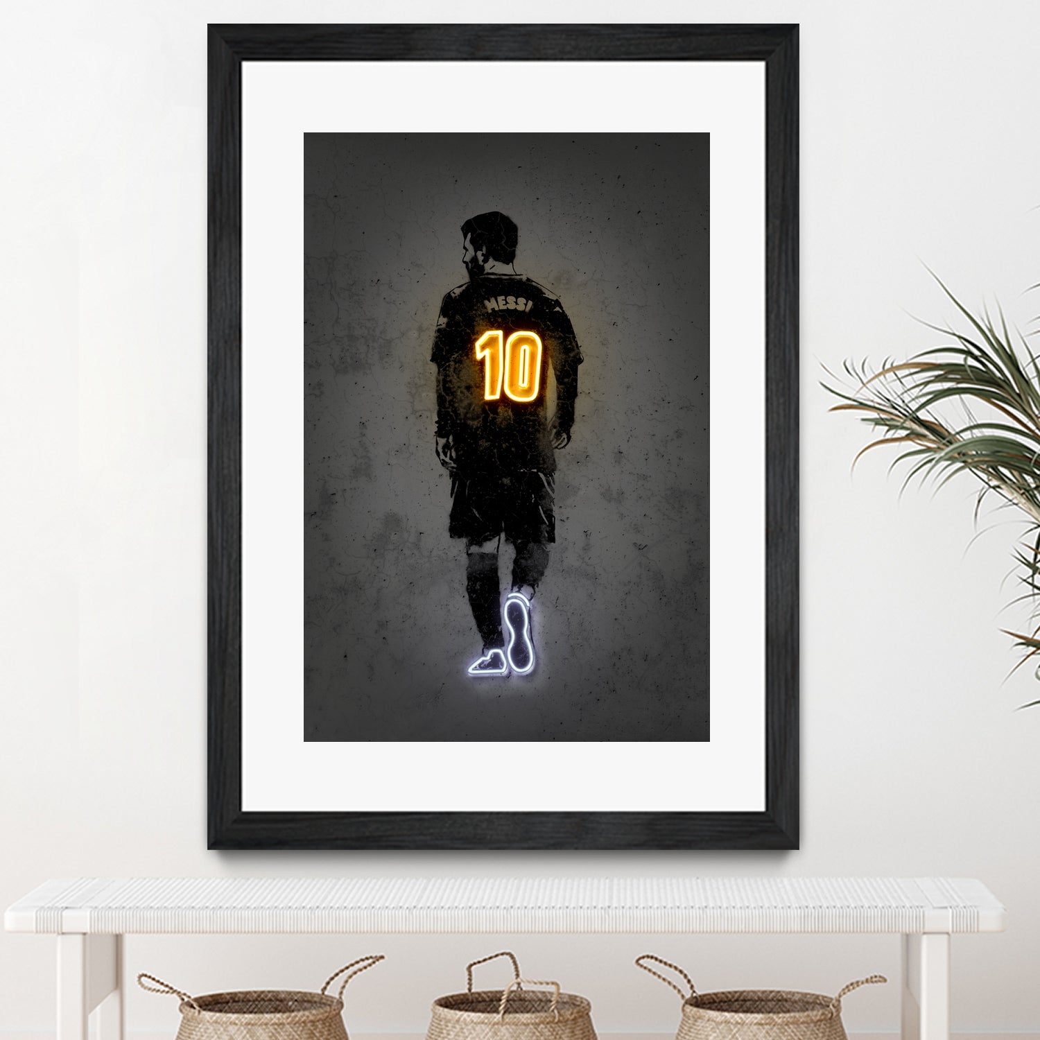 Messi by Octavian Mihai Mielu on GIANT ART - yellow digital drawing