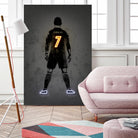 Ronaldo by Octavian Mihai Mielu on GIANT ART - yellow digital drawing