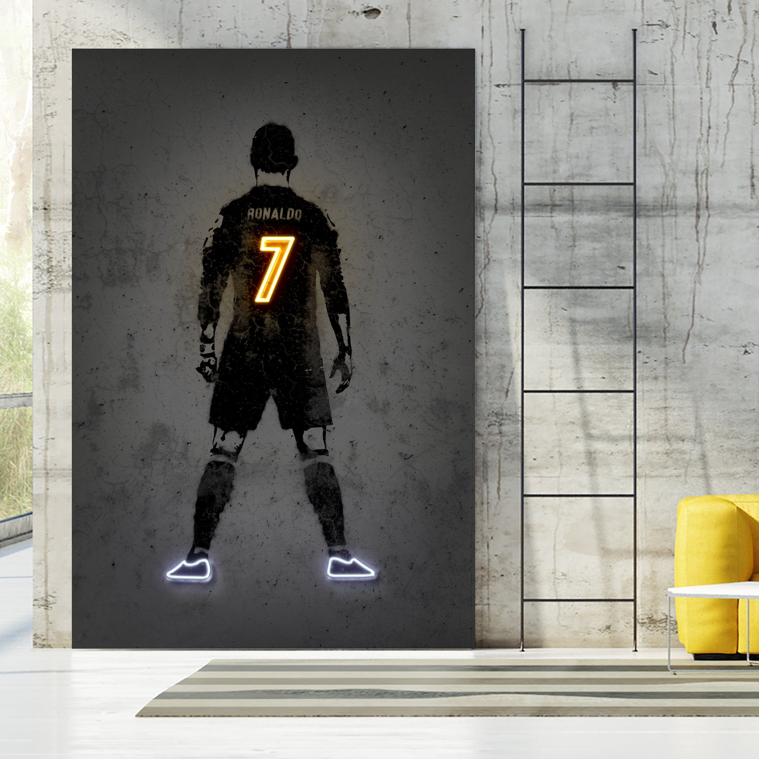 Ronaldo by Octavian Mihai Mielu on GIANT ART - yellow digital drawing