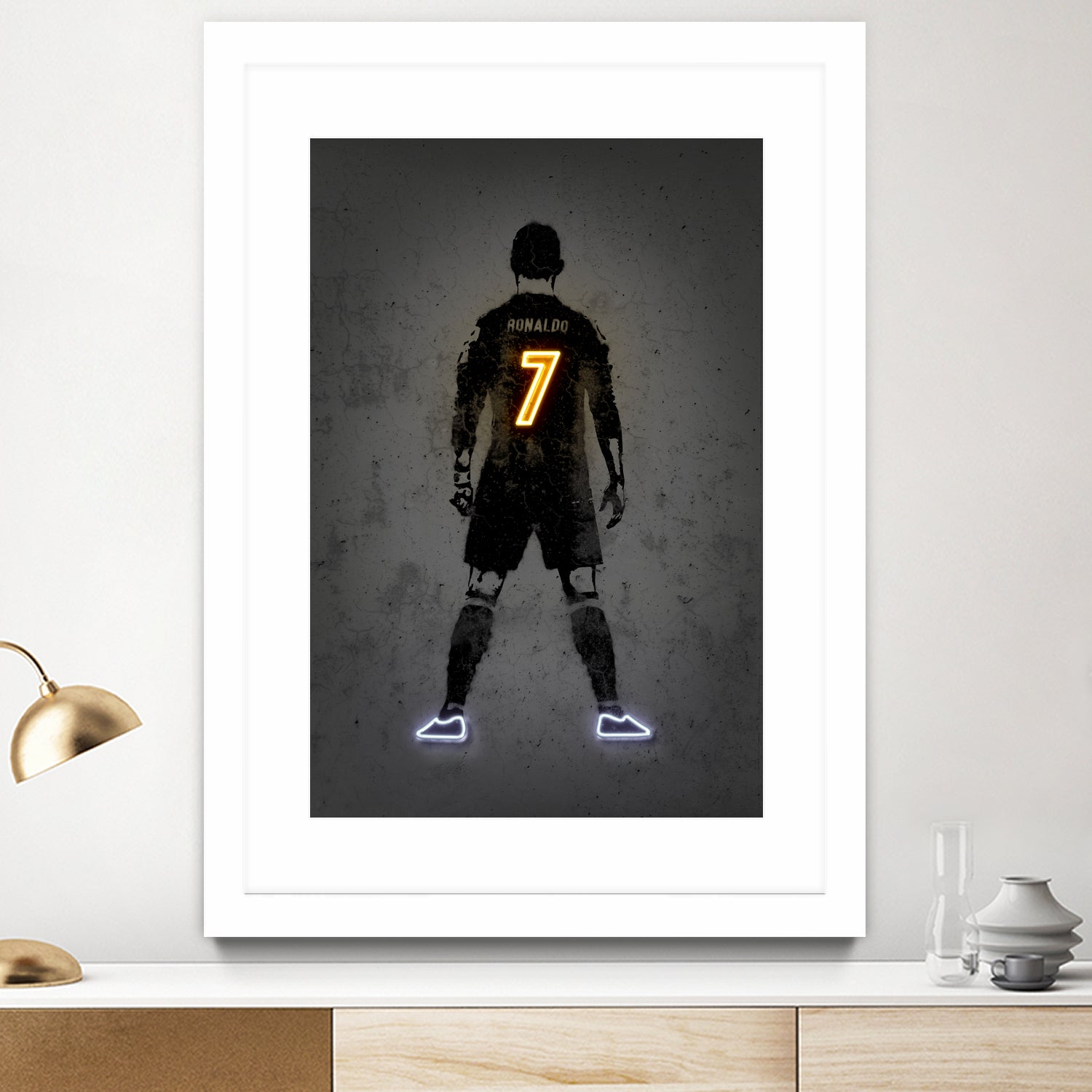 Ronaldo by Octavian Mihai Mielu on GIANT ART - yellow digital drawing