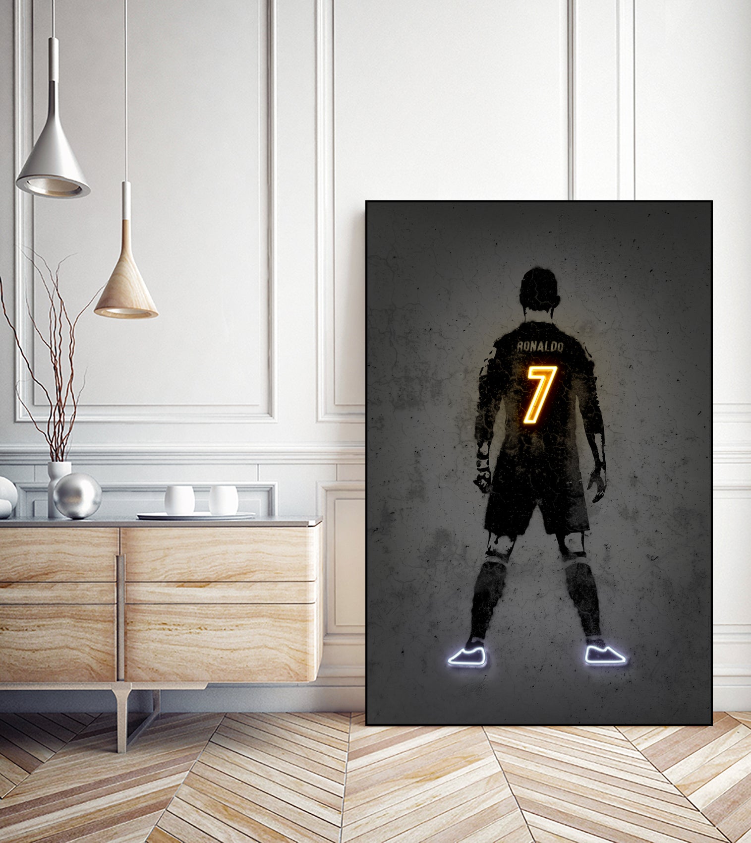 Ronaldo by Octavian Mihai Mielu on GIANT ART - yellow digital drawing