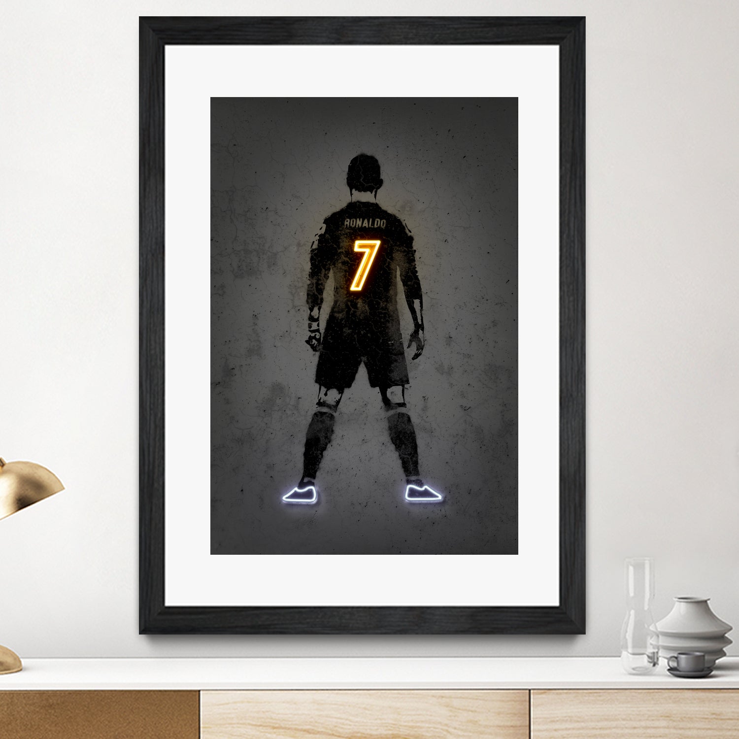 Ronaldo by Octavian Mihai Mielu on GIANT ART - yellow digital drawing