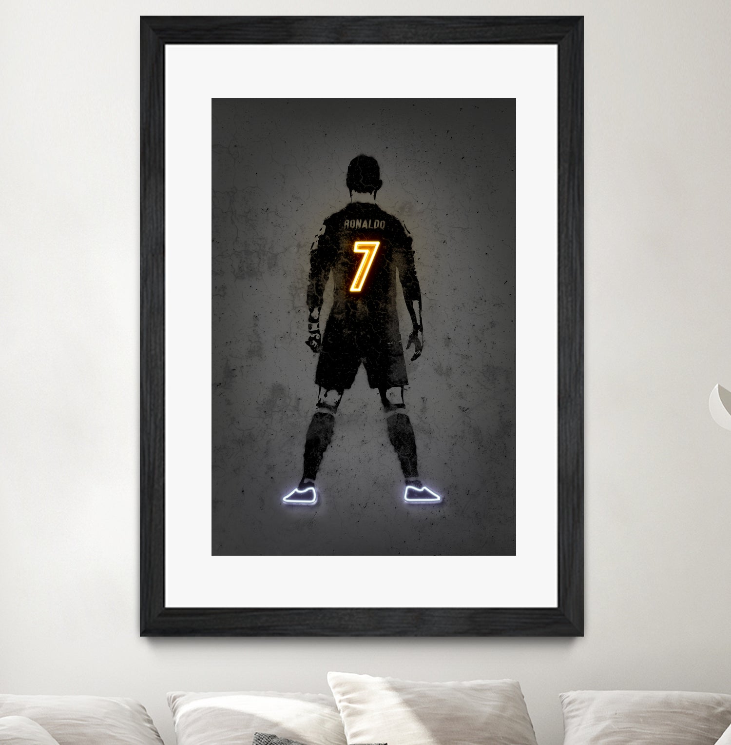 Ronaldo by Octavian Mihai Mielu on GIANT ART - yellow digital drawing