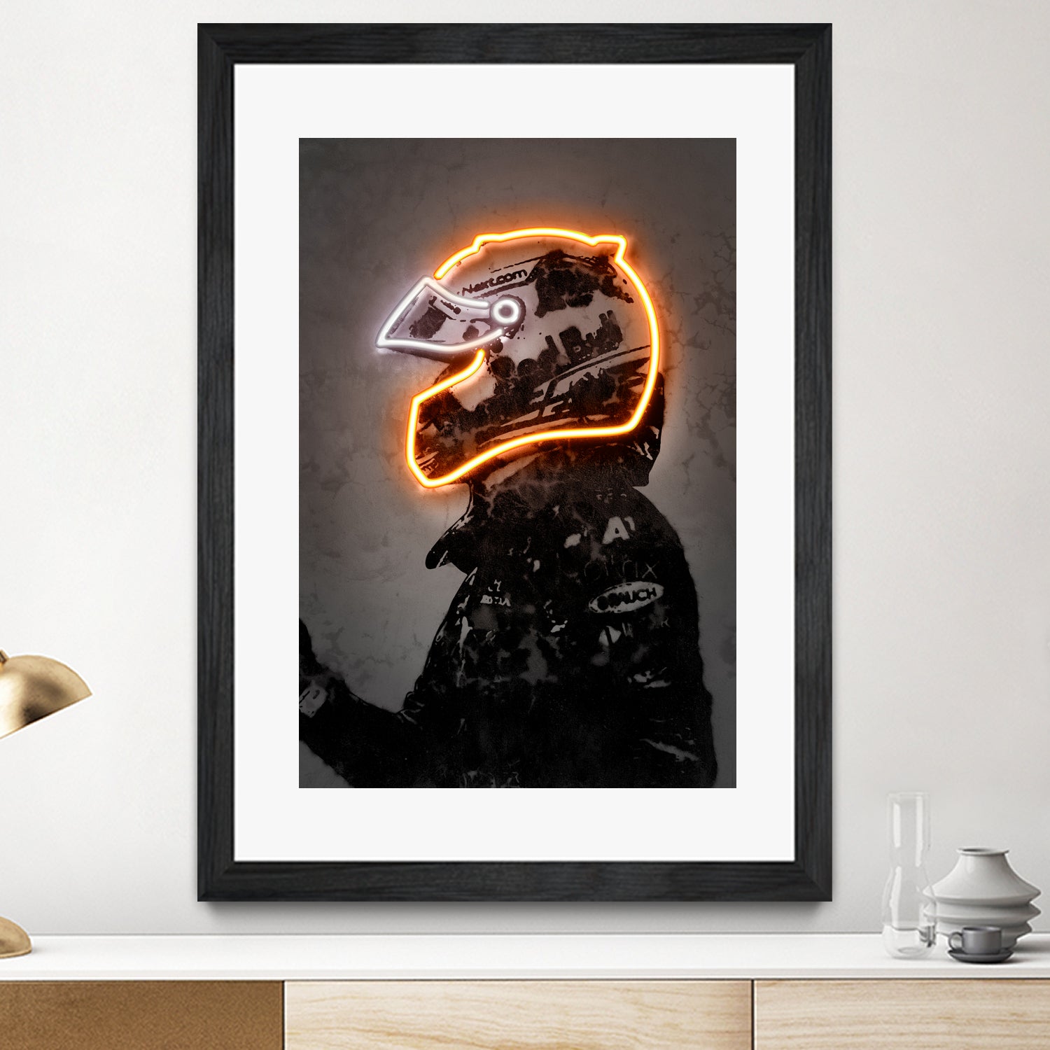 Verstappen by Octavian Mihai Mielu on GIANT ART - orange digital drawing