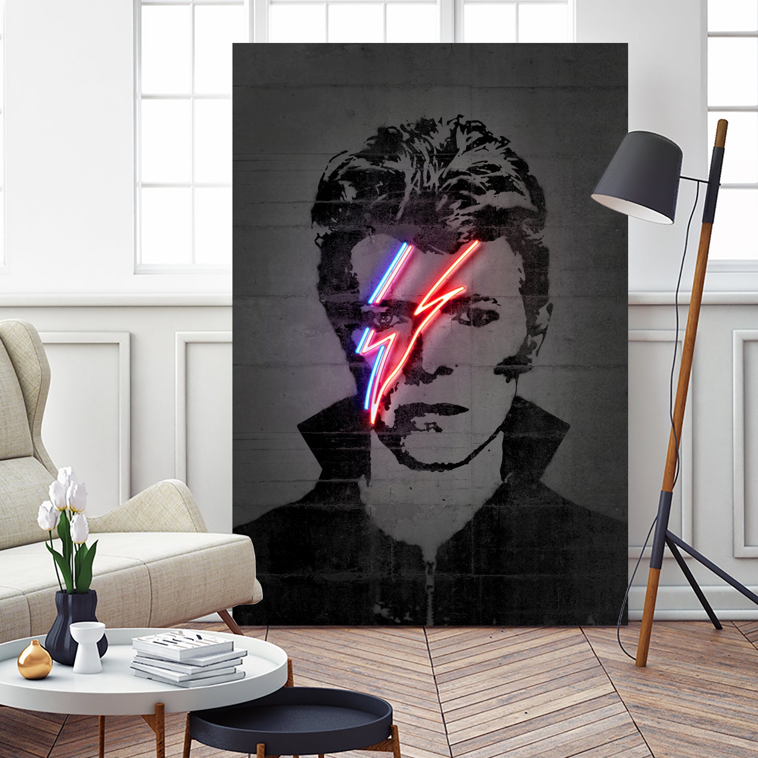 Bowie by Octavian Mihai Mielu on GIANT ART - red digital drawing