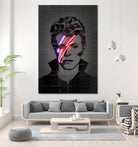 Bowie by Octavian Mihai Mielu on GIANT ART - red digital drawing