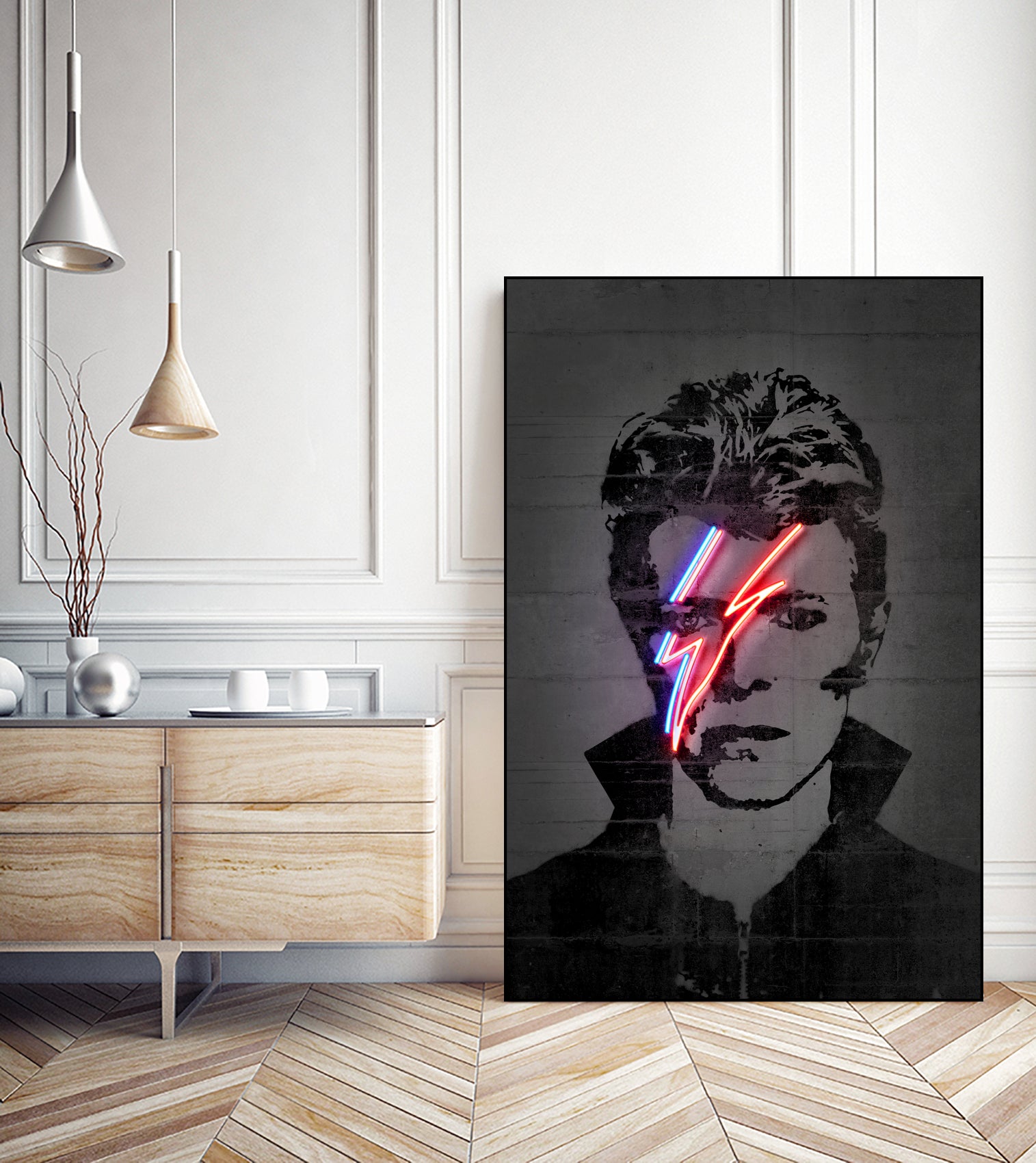 Bowie by Octavian Mihai Mielu on GIANT ART - red digital drawing