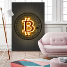 Bitcoin by Octavian Mihai Mielu on GIANT ART - yellow digital drawing