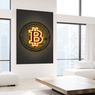 Bitcoin by Octavian Mihai Mielu on GIANT ART - yellow digital drawing