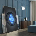 Ethereum by Octavian Mihai Mielu on GIANT ART - blue digital drawing