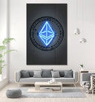 Ethereum by Octavian Mihai Mielu on GIANT ART - blue digital drawing