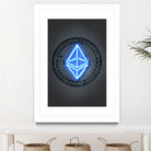 Ethereum by Octavian Mihai Mielu on GIANT ART - blue digital drawing