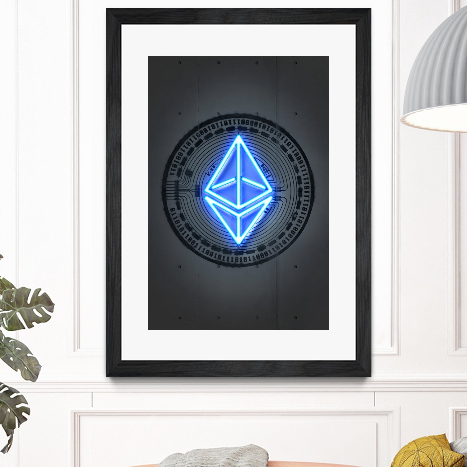 Ethereum by Octavian Mihai Mielu on GIANT ART - blue digital drawing