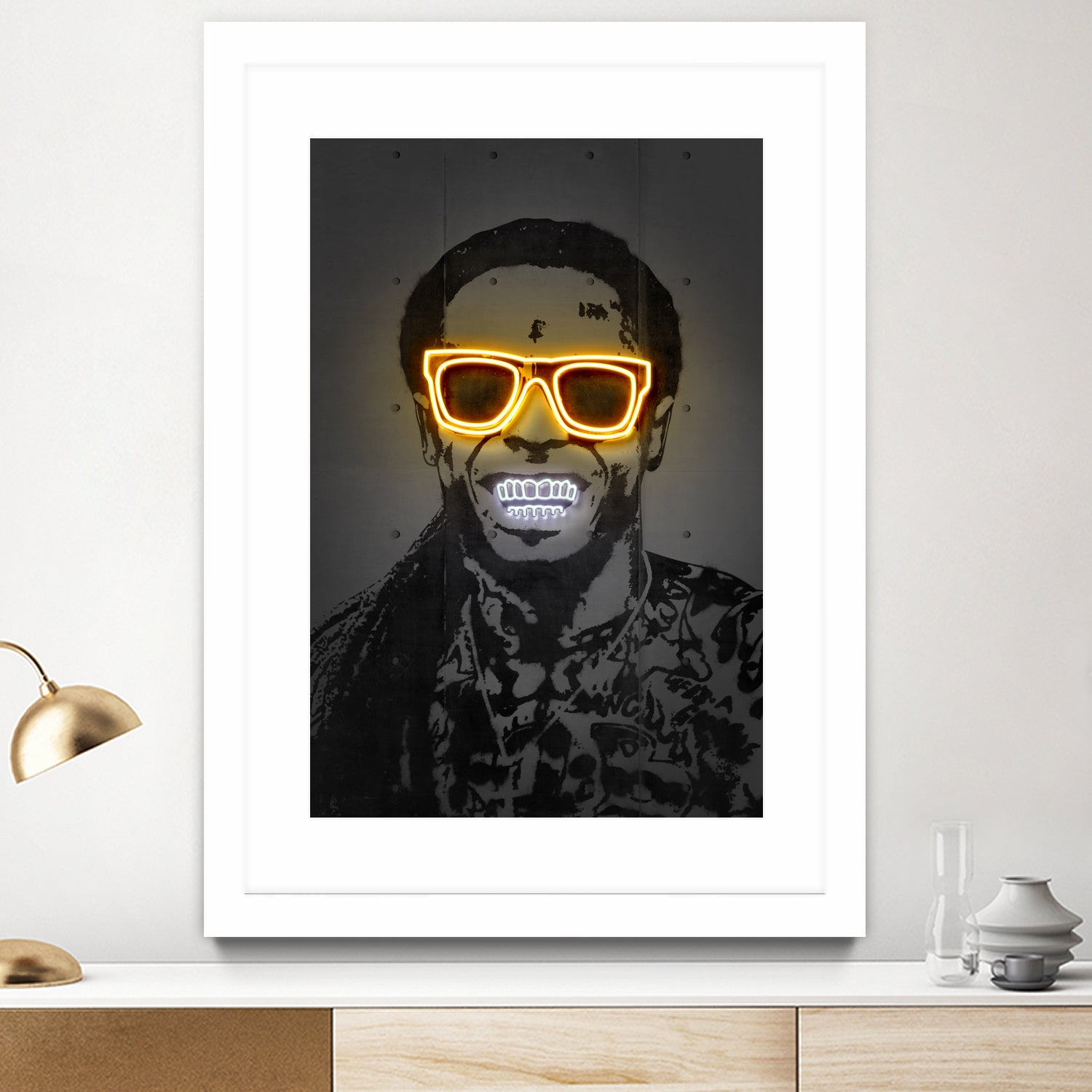 Lil Wayne by Octavian Mihai Mielu on GIANT ART - yellow digital drawing