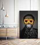 Lil Wayne by Octavian Mihai Mielu on GIANT ART - yellow digital drawing