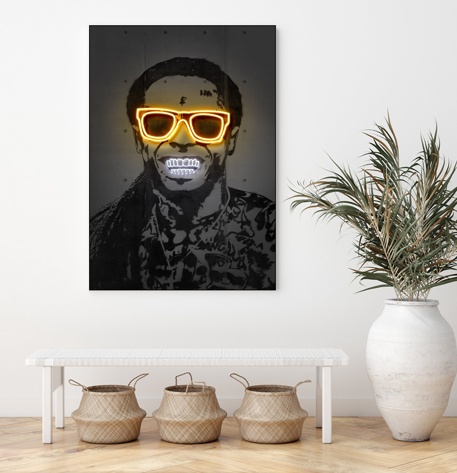 Lil Wayne by Octavian Mihai Mielu on GIANT ART - yellow digital drawing