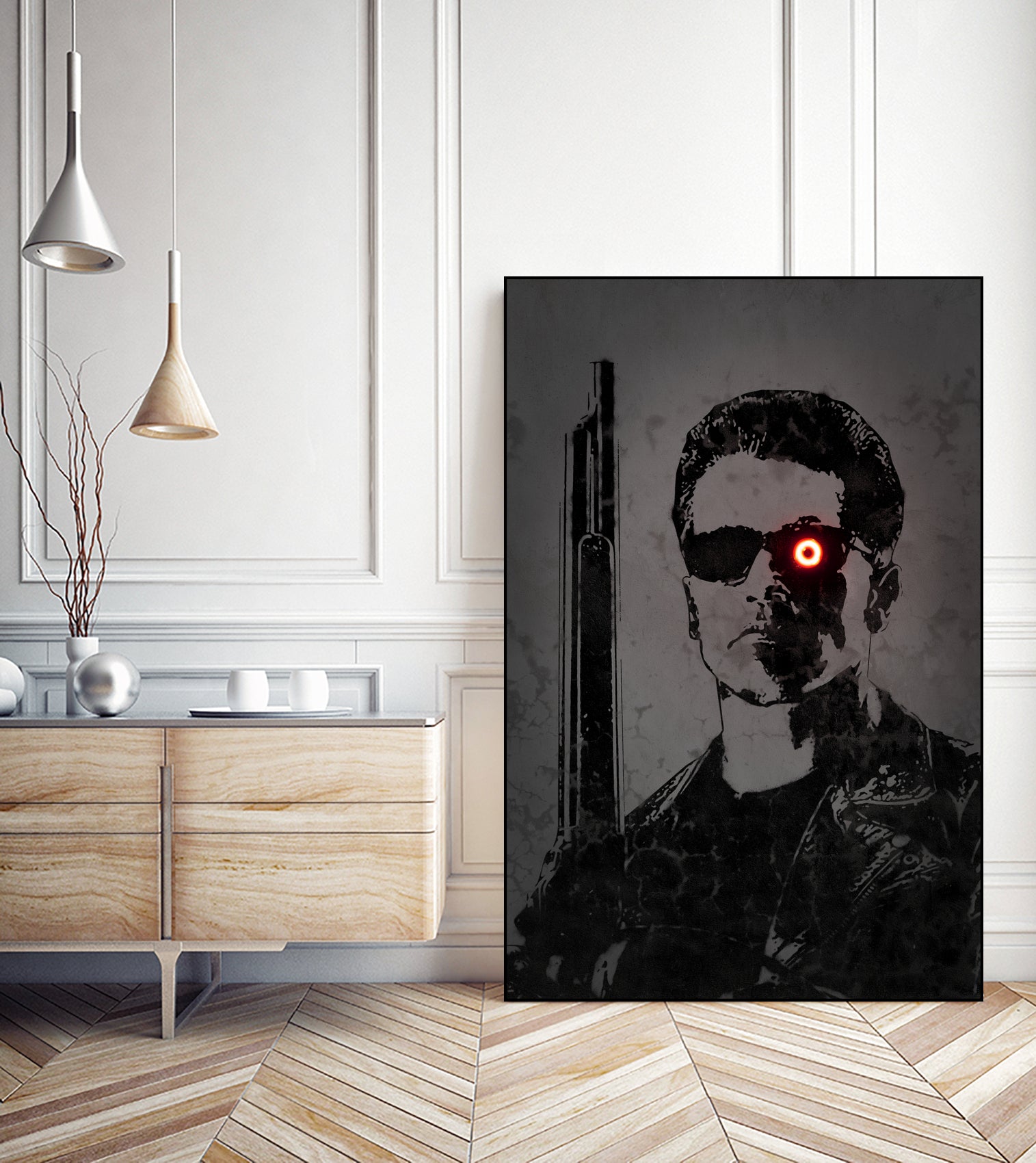 The Terminator by Octavian Mihai Mielu on GIANT ART - black digital drawing