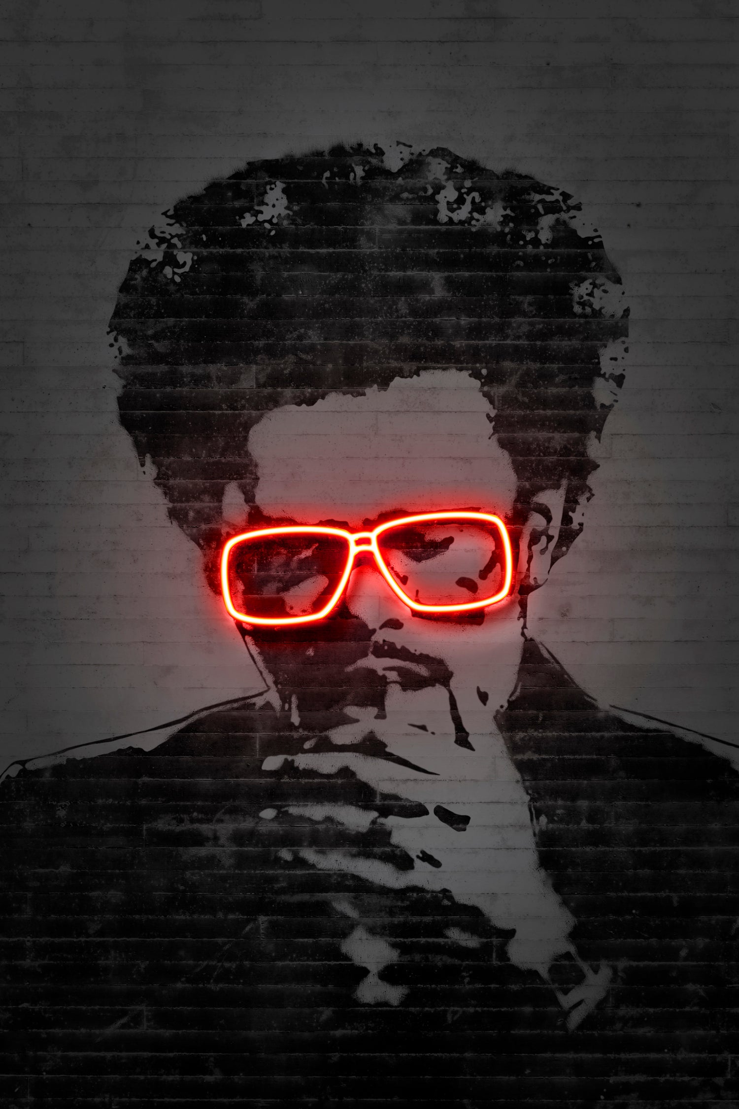 The Weeknd by Octavian Mihai Mielu on GIANT ART - red digital drawing