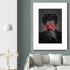 The Weeknd by Octavian Mihai Mielu on GIANT ART - red digital drawing