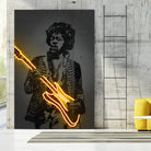 Jimi by Octavian Mihai Mielu on GIANT ART - yellow digital drawing