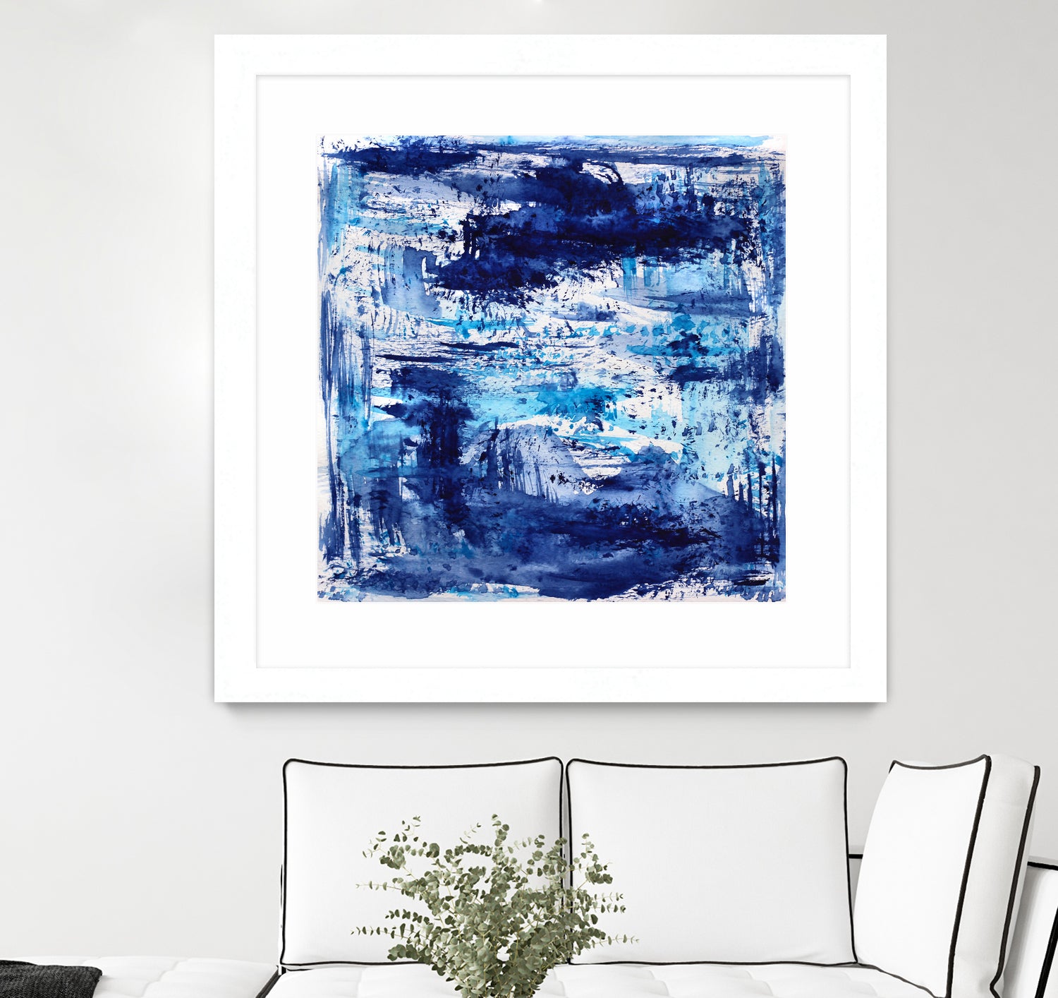 Blue passion by Katerina Izotova on GIANT ART - blue mixed media