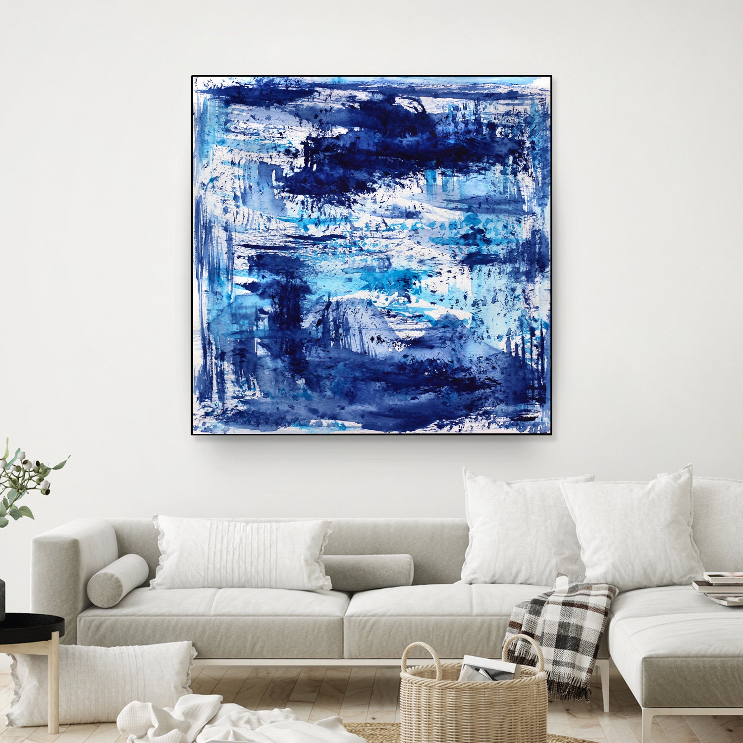 Blue passion by Katerina Izotova on GIANT ART - blue mixed media