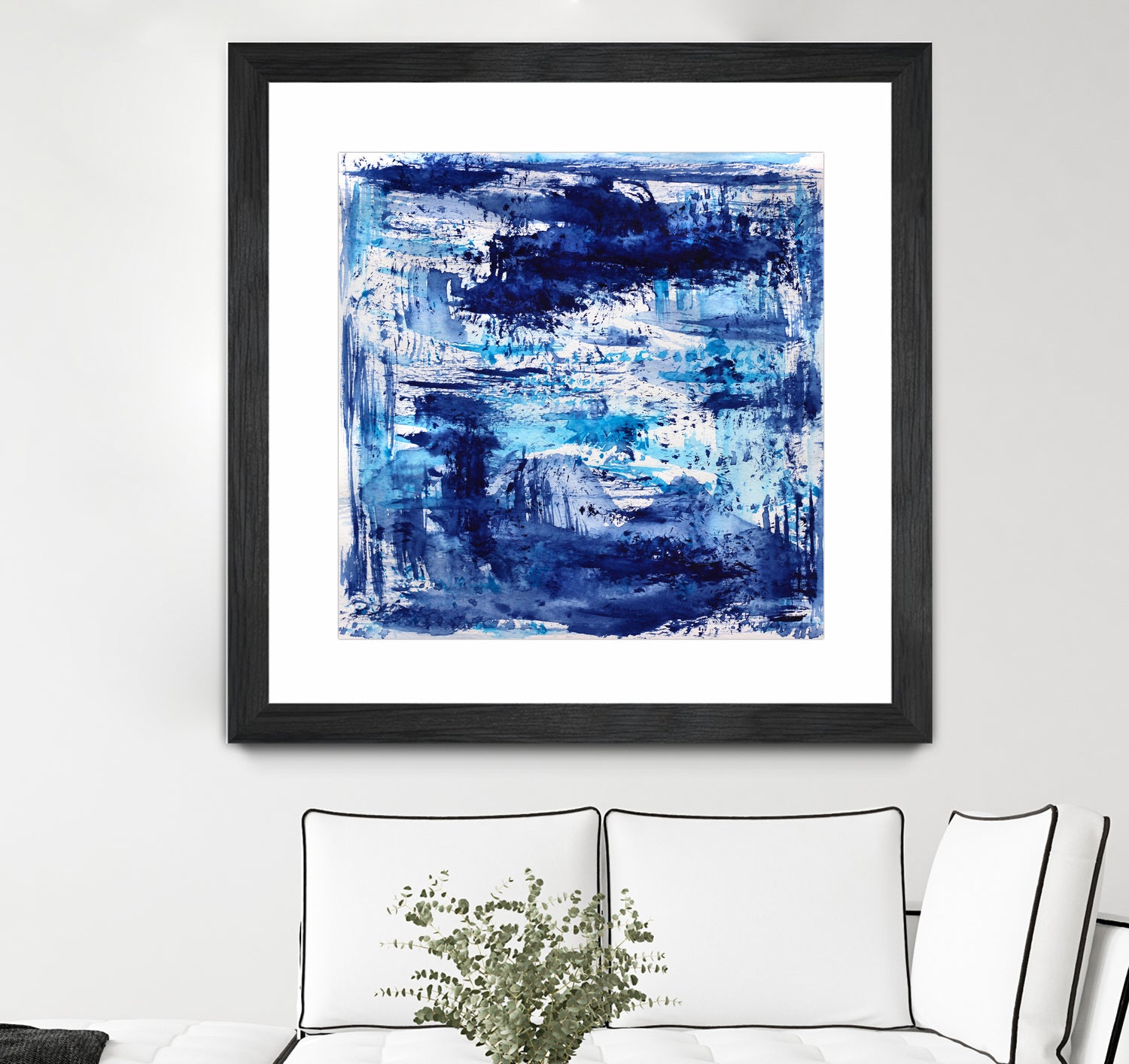 Blue passion by Katerina Izotova on GIANT ART - blue mixed media