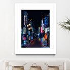 Tokyo Lights by Elena Stein on GIANT ART - blue digital painting