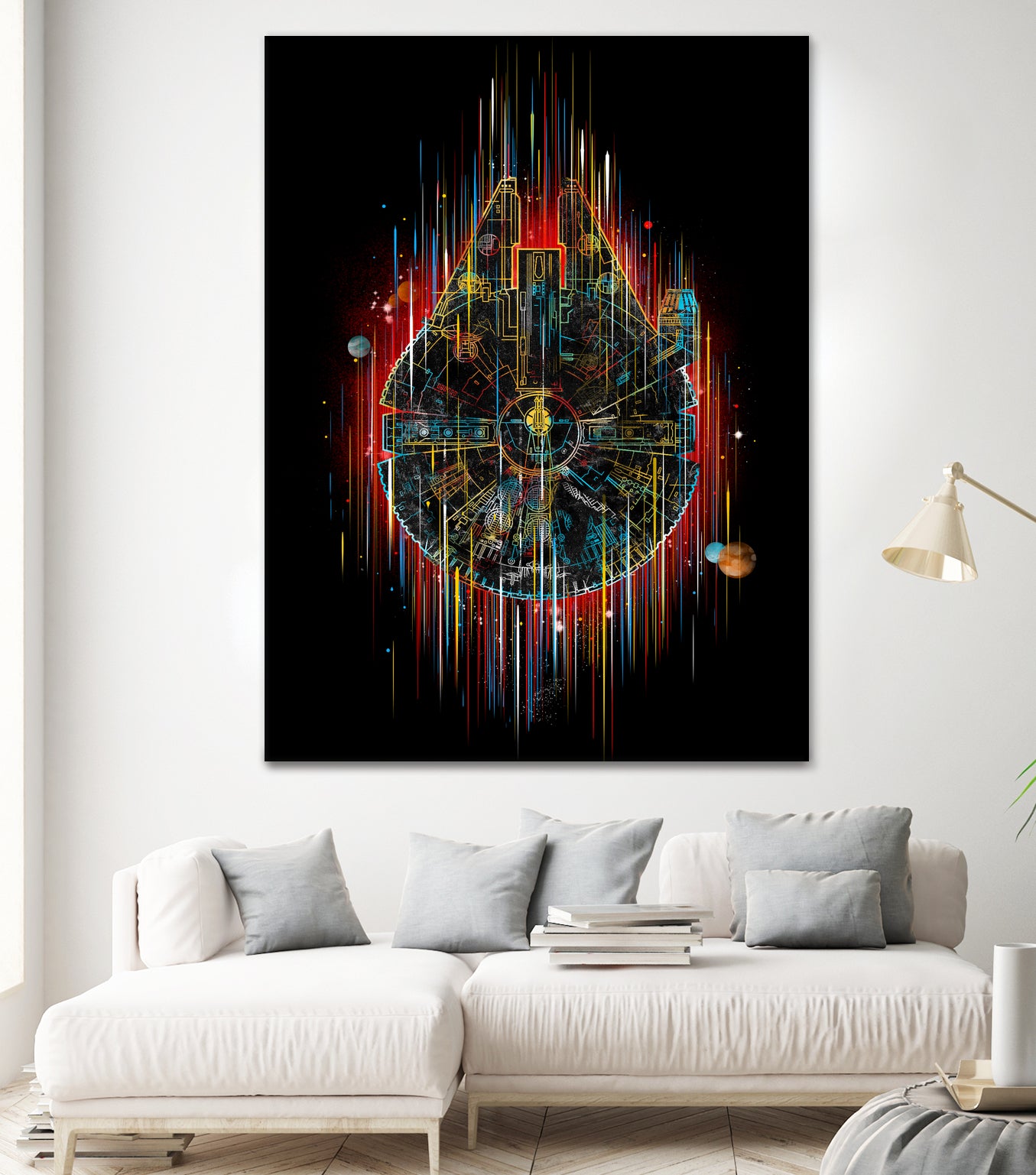 the neon falcon by frederic levy-hadida on GIANT ART - black digital painting