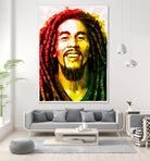 bob marley by Enrico Varrasso on GIANT ART - yellow digital painting