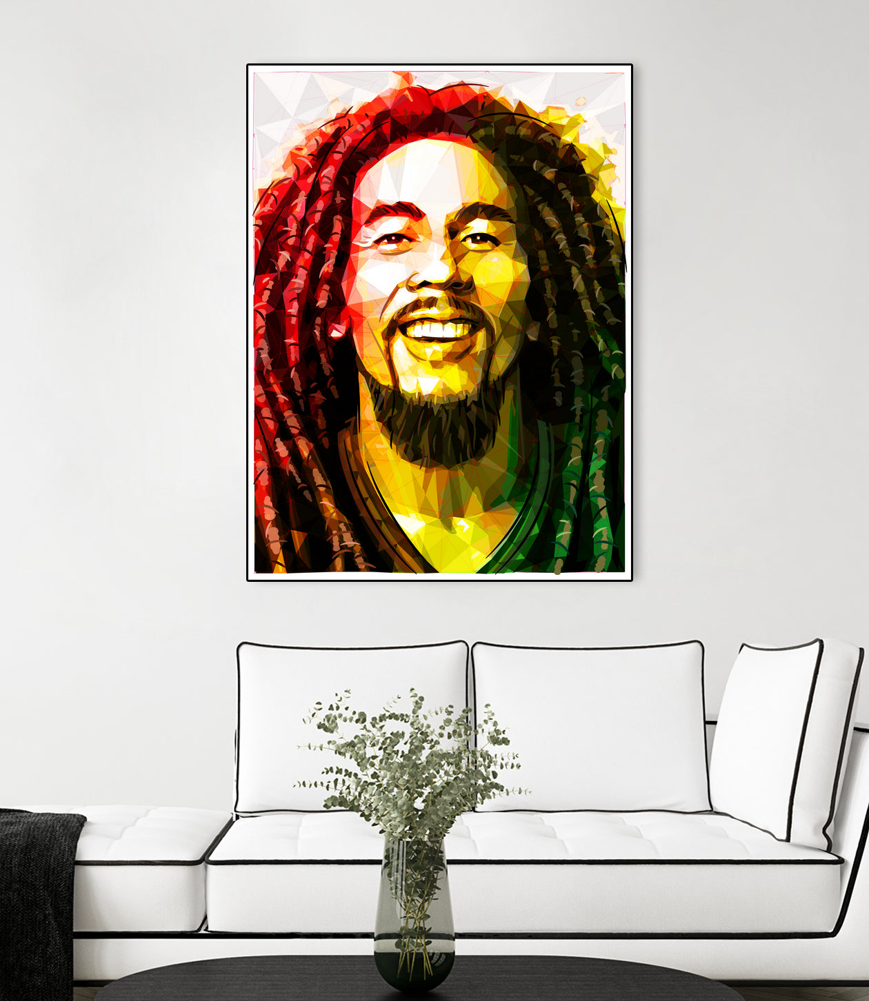 bob marley by Enrico Varrasso on GIANT ART - yellow digital painting