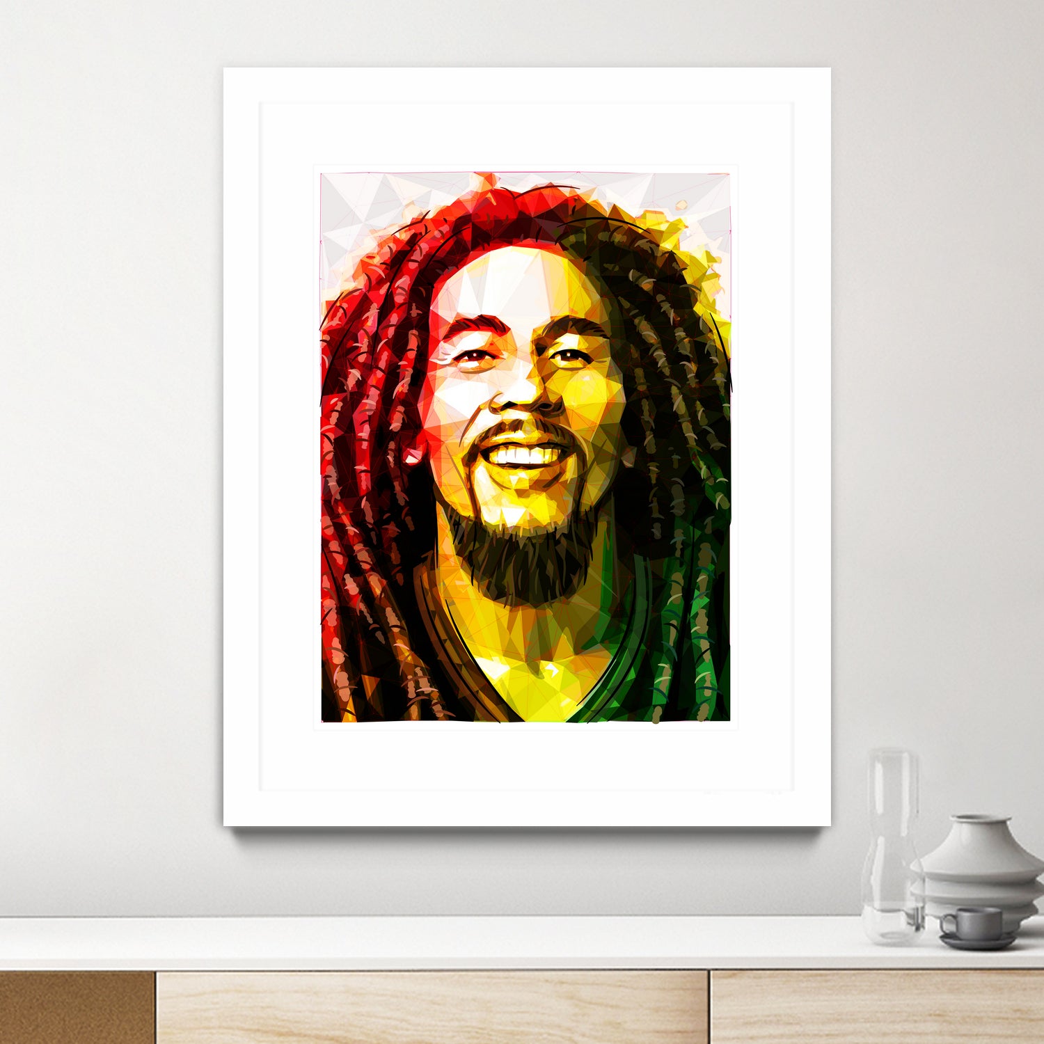 bob marley by Enrico Varrasso on GIANT ART - yellow digital painting