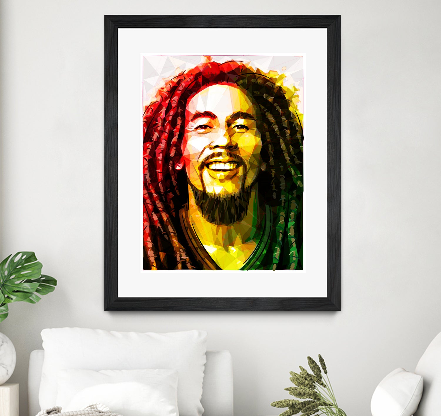 bob marley by Enrico Varrasso on GIANT ART - yellow digital painting