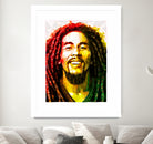 bob marley by Enrico Varrasso on GIANT ART - yellow digital painting