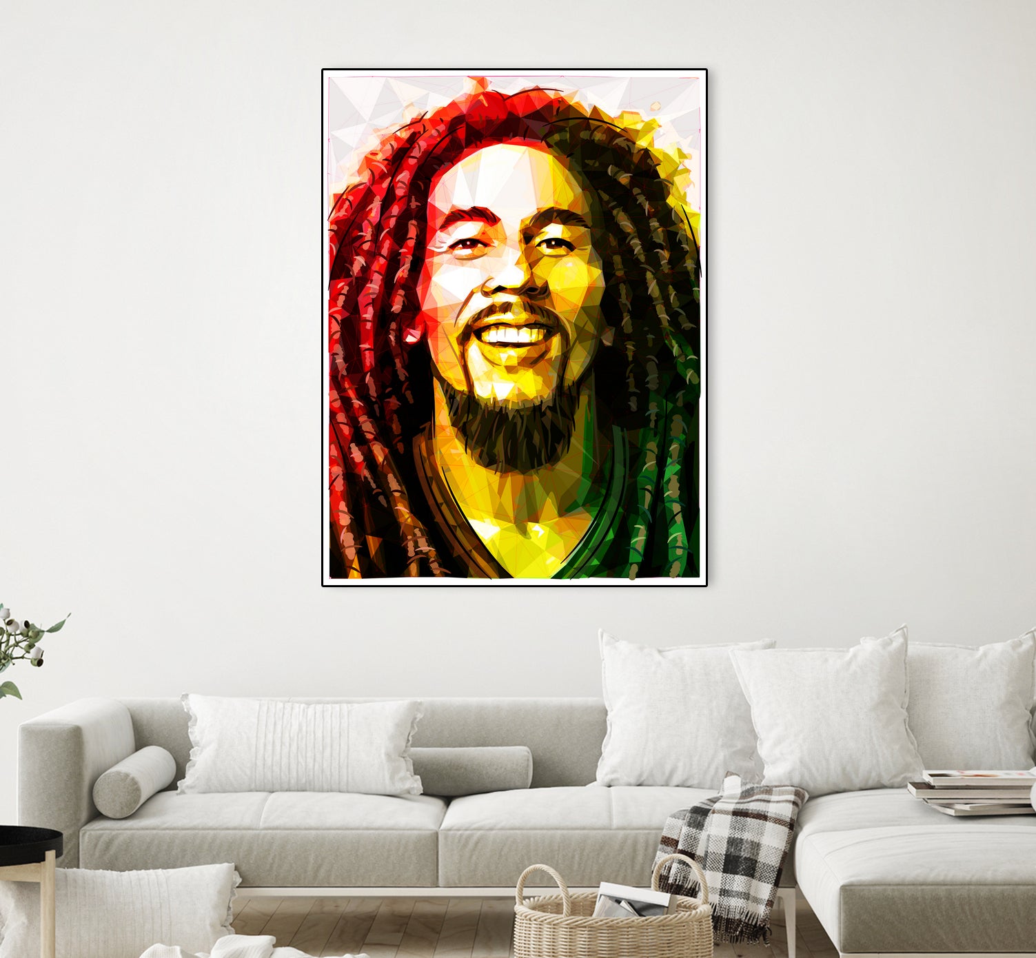 bob marley by Enrico Varrasso on GIANT ART - yellow digital painting