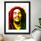 bob marley by Enrico Varrasso on GIANT ART - yellow digital painting